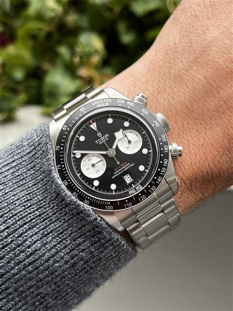 tudor black bay chrono reverse panda|tudor black bay chrono 79360n.